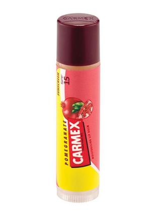 Carmex lip balm pomegranate stick spf 15 бальзам для губ гранат