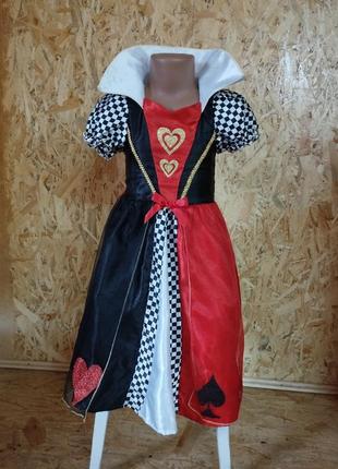 Карнавальный костюм платье королева сердец алиса в стране чуде...