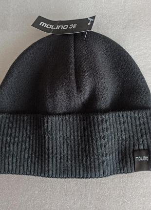 Новая мужская шапка (утепленная флисом) темно-серая