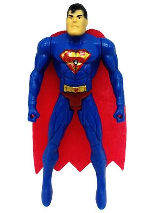 Фігурка героя "super man" 1581-81c(super man) 16 см, світло