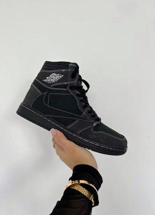 Jordan high best sale top black