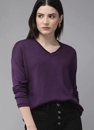 Пуловер з фіолетовою вовною бавовна'repeat' 48-50р
