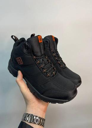 Мужские ботинки columbia waterproof black