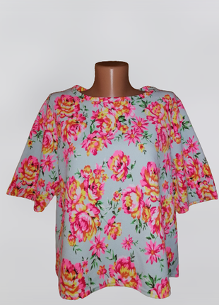 💙💙💙стильна жіноча футболка, блузка у квітковий принт new look💙💙💙