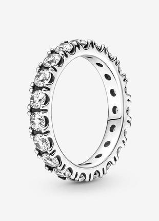 Серебряная кольца «блестящая строчка»