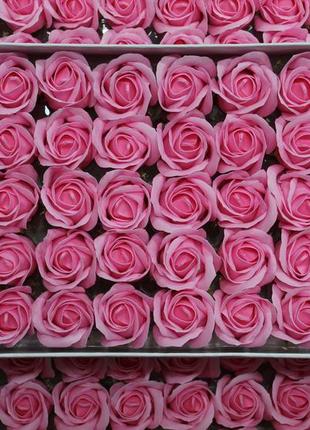 Мыльная роза розовая для создания роскошных неувядающих букето...