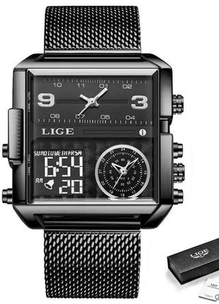 Часы Lige Maxi LG8925 Original (Black)-LVR