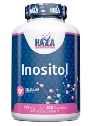 Витамины и минералы Haya Labs Inositol 500 mg, 100 капсул