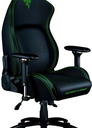 Кресло геймерское Razer Iskur green синтетическая кожа с регул...