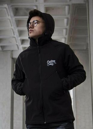 Куртка custom wear soft shell чорна xs