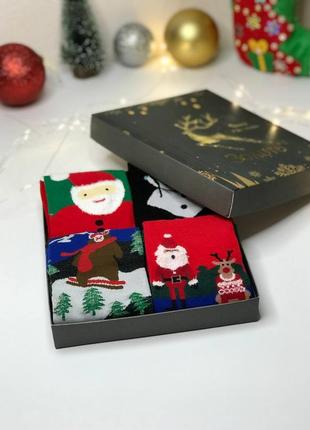 Подарунковий набір новорічних шкарпеток для чоловіків