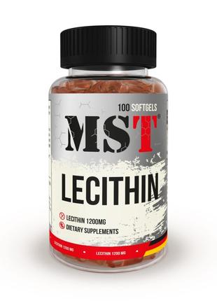Натуральная добавка MST Lecithin 1200 mg, 100 капсул