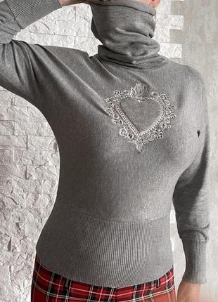 Стильний светр гольф водолазка від відомого бренду yu.k.