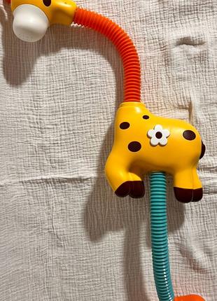 Іграшка для найменших Душ у ванну на присосках Жираф