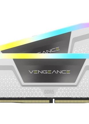 Модуль пам`ятi DDR5 2x16GB/6000 Corsair Vengeance RGB White
(C...
