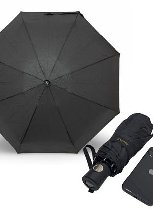 Міні парасолька автомат Susino чорна #0746