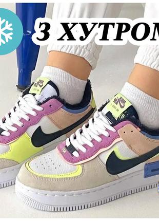 Женские зимние кроссовки Nike Air Force 1 Shadow Low Winter Fu...