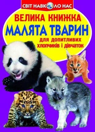 Книга "Большая книга. Детёныши животных" (укр)