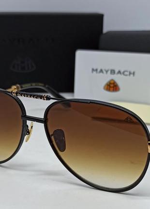 Maybach очки капли мужские солнцезащитные коричневый градиент ...