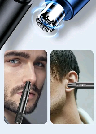 Электрический триммер для волос в носу, для мужчин, цвет: черный,