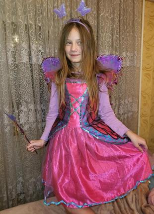 Платье бабочка на 9-10 лет