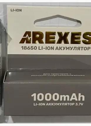 Аккумулятор 18650, arexes li-ion, 3.7 v, реальная емкость 1000...