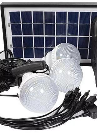 Портативная солнечная станция с лампочками GD Lite GD-8017 USB...