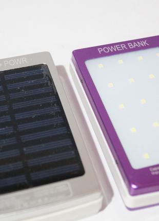 Power bank 9186 20000mh с Led панелью и солнечной батареей