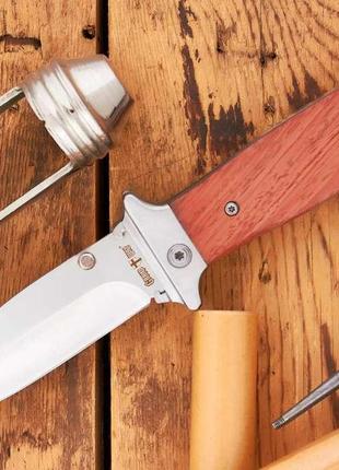 Нож складной карманный для охоты и рыбалки Grand Way 6182 W