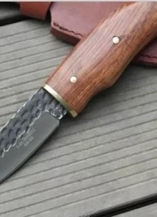 Охотничий кованный нож Herbertz ALSI 420 с кованной текстуриро...