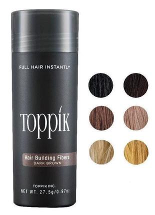 Загуститель для волос Toppik Hair Building Fibers Black (Черный)