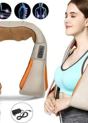 Массажер роликовый для шеи плеч и спины Massager of Neck Knead...