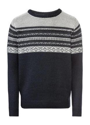 Теплый свитер пуловер мужской livergy.