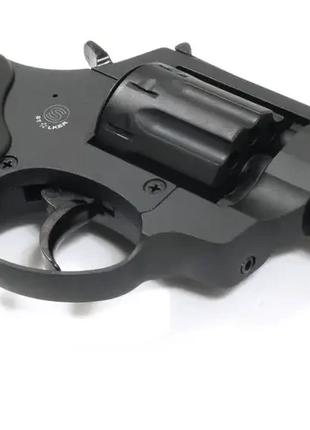 Револьвер под патрон Флобера Stalker 4.5" zinc чёрная рукоять ...