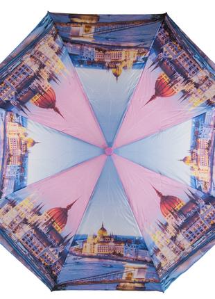 Женский зонт SL фиолетовый полуавтомат