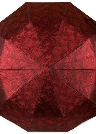 Женский зонт полуавтомат Bellisimo бордовый