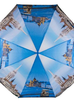 Женский зонт SL полуавтомат синий