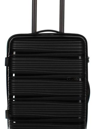 Средний пластиковый чемодан из поликарбоната 65L Horoso черный