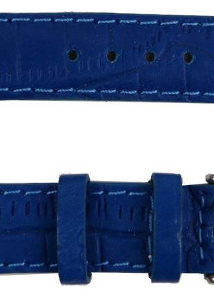 Кожаный ремешок для часов Mykhail Ikhtyar Ш18 мм синий