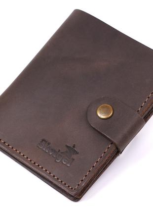 Кожаный мужской бумажник Shvigel 16475 Коричневый