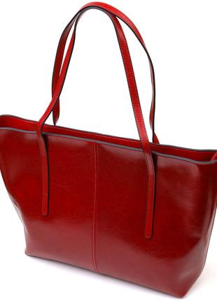 Вместительная сумка шоппер из натуральной кожи 22076 Vintage Б...