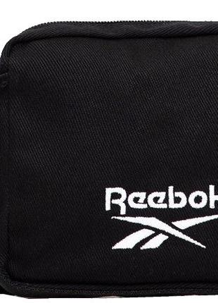 Маленькая коттоновая сумка на плечо Reebok Classic черная
