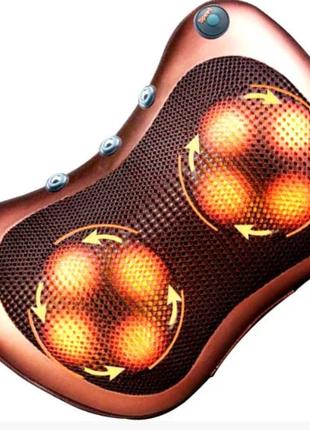 Массажная подушка MASSAGE PILLOW QY-8028 инфракрасный роликови...