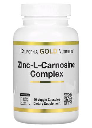 Цинк L-карнозин California Gold Nutrition Zinc L-Carnosine Com...