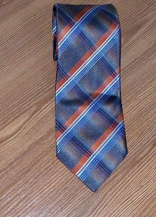 Роскошный шёлковый галстук в полоску abercrombie&fitch, оригин...