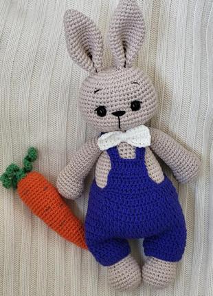 Зайчик з морквинкою/ гачок
