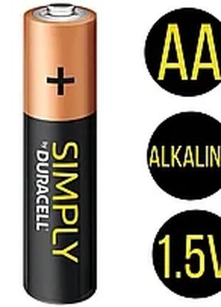 Батарейка Duracell Simply AA 1.5V (пальчик) 1 штука