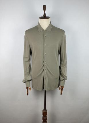 Оригинальная мужская рубашка хлопок шелк falconeri cotton silk...