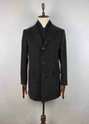 Оригинальное мужское пальто с подкладом massimo dutti 2405 bro...