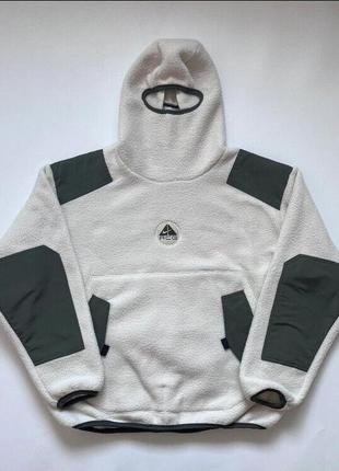 Белаямужская худи acg ninja hoodie fleece white